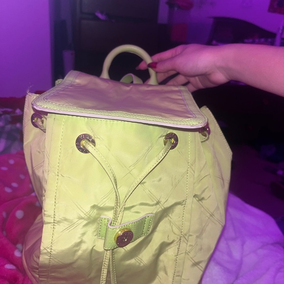 Vera Bradley Lime green backpack - Picture 1 of 3